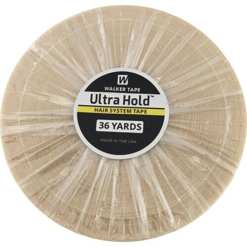 0.8/1.0/1.27cm Width 36 yards White Ultra Hold Tape Double side tape lace front tape hair tape