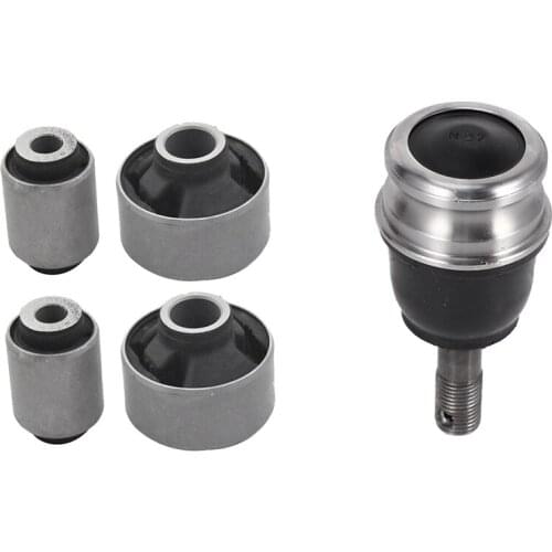 1x for Subaru Forester Legacy Outback Impreza Front Lower Ball Joint 20206AJ000 & 4x Car Front Lower Control Arm Bushing