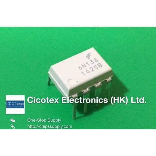 10pcs/lot 6N138M 6N138-M DIP8 OPTOISO 5KV DARL W-BASE 8DIP