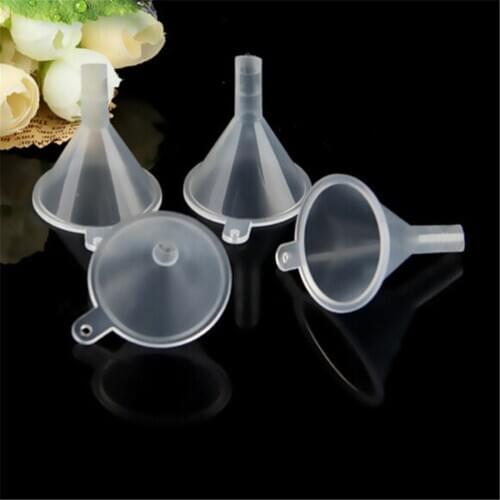 10pcs/lot Mini Transparent Perfume Funnel Hopper Cooking Accessories Kitchen Cozinha Gadgets Emulsion Packing Auxiliary Tool