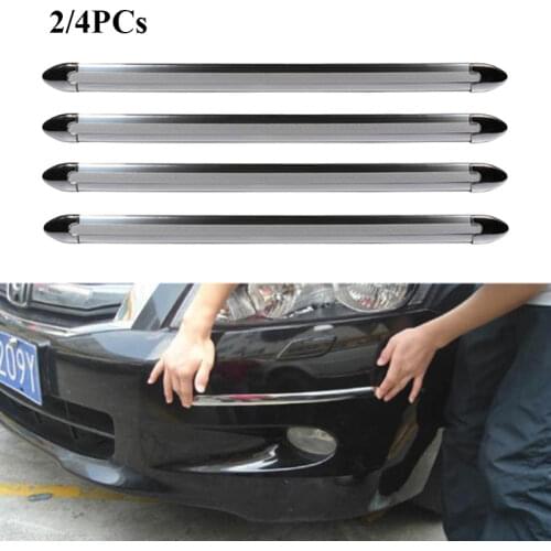 2/4Pcs Car Styling Mouldings Bumper Protector Auto Corner Guard Anti-Scratch Strips Cover Car Bumper Lip Protect Trim Universal