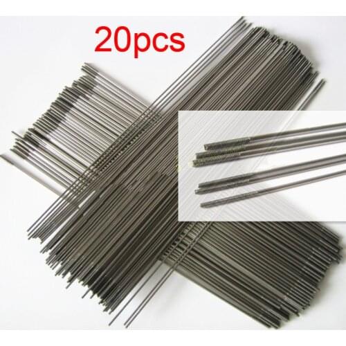 20PCS M2/M3 Dia 1.6/2.6mm L300mm Stainless Steel Threaded Tie Push Rod Servo Linkage Shaft Pull for RC Boat/Aircraft Model
