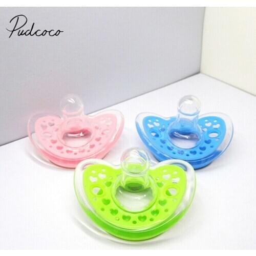 2019 Baby Accessories Security Soother Nipple Infant Child Feeding Silicone Baby Pacifier Orthodontic Candy Color Solid Pacifier