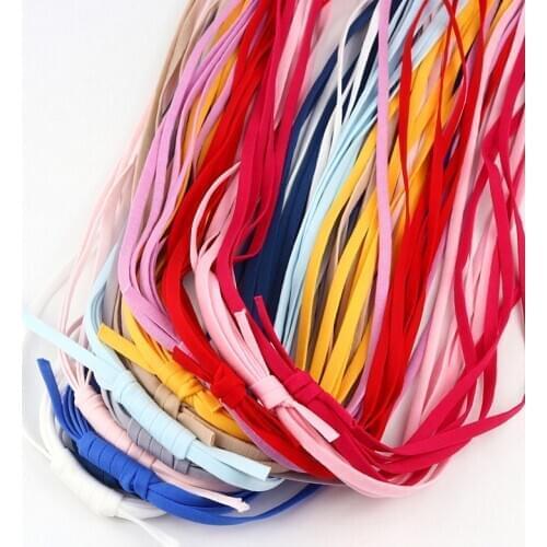5MM Colorful Mouth Mask Elastic Band Flat Mask Rope Belt Rubber Band String Belt Mask Ear Hanging Rope DIY 5yards/lot