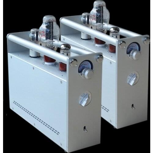 A80 300B dual mono, left and right channel split pure class A tube power amplifier. Frequency response: 20HZ-30KHz