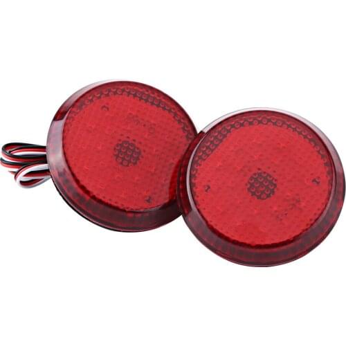 6.8cm Car LED Tail Rear Bumper Reflector Light Fog Brake Stop Lamp For Toyota Corolla Car Rear Bumper Reflector Light