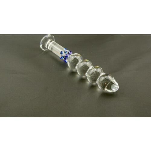 Big Pyrex penis beads glass dildo big crystal anal ball sex toys