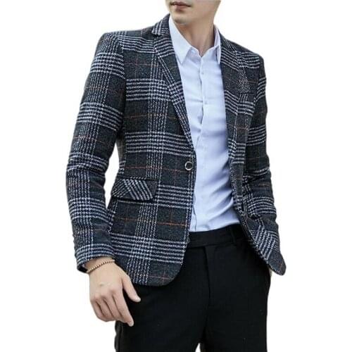 Brand Single-breasted Blazers Jacket spring Jacket Large Blazers Singer Slim Fit Casual Work Blazers