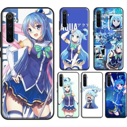Aqua Konosuba Case For OnePlus 8 Pro 9 Pro 7T 8T Nord Cover For Realme 8 Pro Q3 7 6 Pro C3 C11 C15 C21