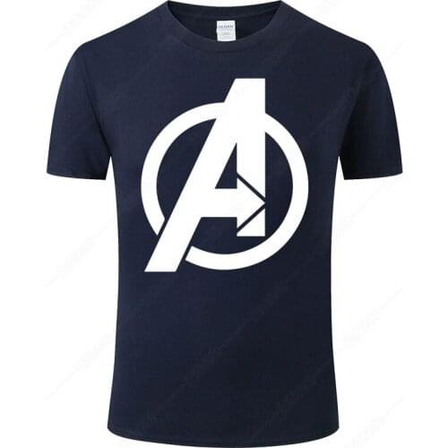 2021 The Avengers Logo T Shirt Men Women Summer Cotton Fashion Harajuku Short Sleeves Print Tee Hot Marvel T-Shirt Clothes J40