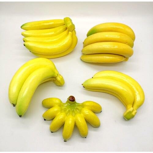 Simulation Fruit Artificial Banana Foam Emperor Banana Home Decor Fruit Display Fruit Shop Display Funny Toys Photography Props