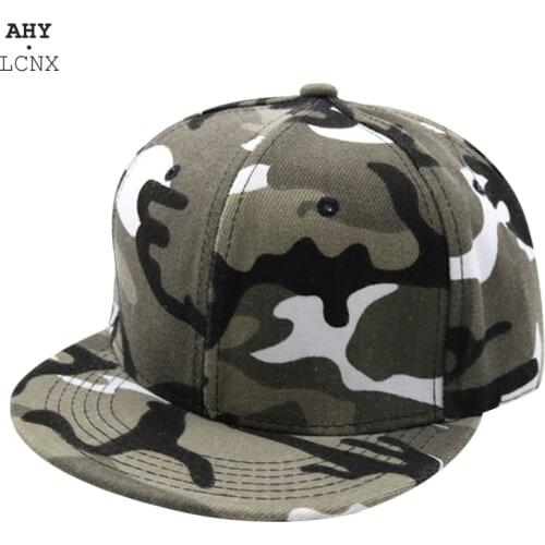 Camouflage Snapback Fashion Caps Blank Flat Camo Baseball Cap With No Embroidery Hats Mens Cool Cap And Hat For Men And Women