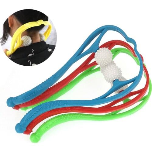 Pressure Point Therapy Neck Massage Tool Pressure Relieve Hand Roller Massage Neck Shoulder Dual Trigger Point Self Massager