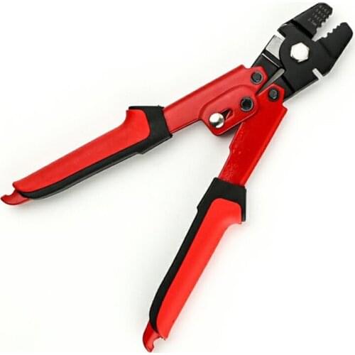 Multifuctional Carbon Steel Crimper Sleeves Tool Fishing Plier Wire Rope Swager Terminal Crimpers Fishing Tackle Accessory B217