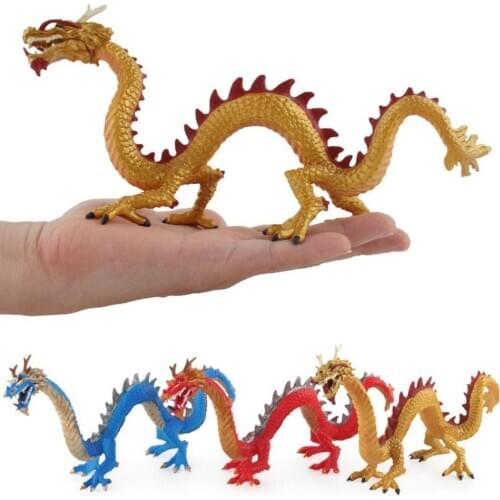 NEW Large Oriental Dragon Model Girls Boys Figures Toys Chinese Dragon Ornaments Kids Learning Car Cognitive Education Gift