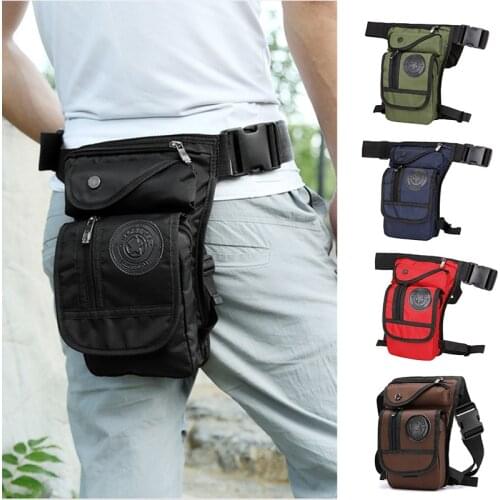 New Arrival Men Waist Drop Leg Bag Pack Zipper Portable for Outdoor Motorcycle Hiking Sport