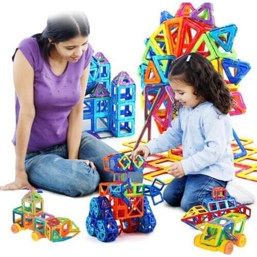 Plastic Magnetic Block 184pcs-110pcs Mini Magnetic Designer Construction Set Model & Building Toy Educational Toys For Kids Gift
