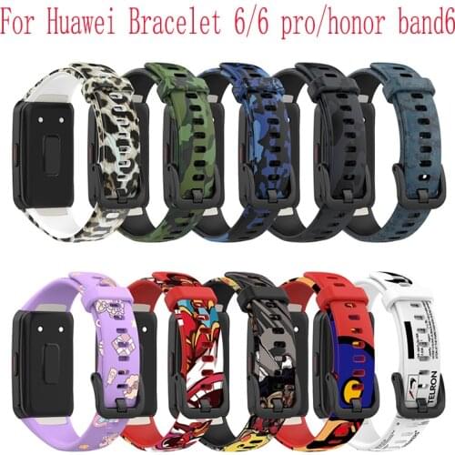 Silicone Watch Strap For Huawei Band 6 Honor band6 Breathable Smart Watchband Replacement Bracelet for huawei band6 pro/6 Strap