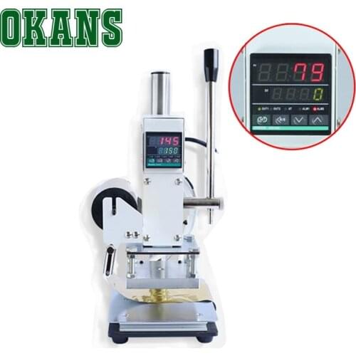 110V/220V Manual Digital Hot Foil Stamping Machine Wooden Bronzing machine 10*13cm