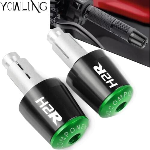 7/8" 22mm Motorcycle FOR kawasaki Ninja H2R h2r 2015 2016 Handlebar Gear Balanced Plug Slider Handle Bar End Weights Grips Cap