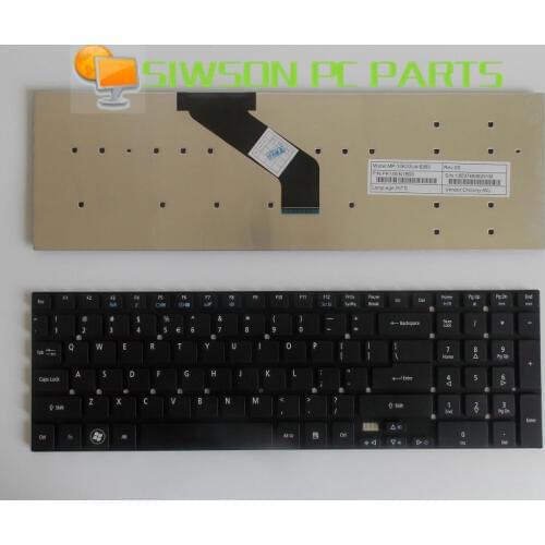 Laptop Keyboard US Replacement for Gateway NV57H NV57H48u NV57H50U NV57H43U NV57H22U NV57H26U NV57H58u NV77H04u Black