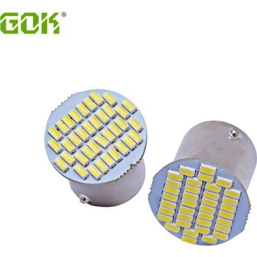 Super Bright 100Pcs/lot S25 Auto Led 1156 36SMD 3014 led 36led 1156 BA15S led P21W Auto Car Signal Reverse Led Lights White 12v