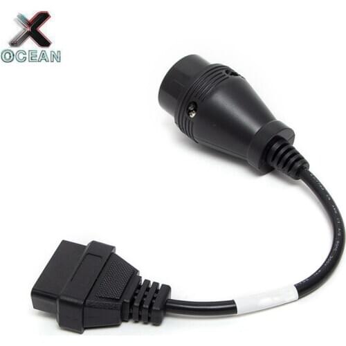 10pcs For IVECO 38 Pin ODB OBD2 Diagnostic Cable Adapter to 16Pin OBDII Connector Car Diagnostic Tool for Iveco 38Pin ODB2 Cable