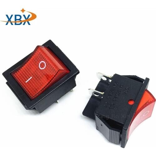 10pcs original wholesale JD03-A1 25A 125/250VAC Rocker switch buttons 4Pin KCD4