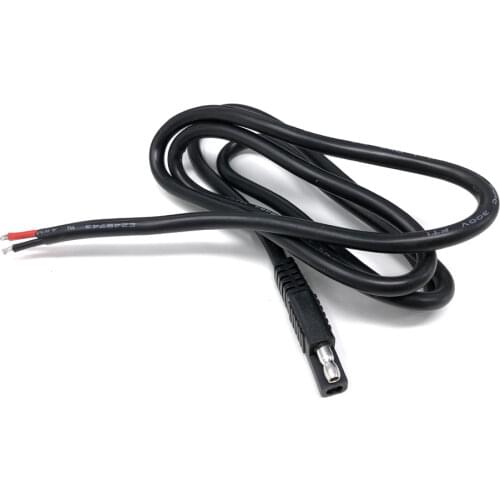 DIY 130CM SAE Connector 2 Pin Lug Cable Battery Charger Quick Disconnect SAE Extension Cord 14AWG For Motorcycle, Car, Tractor