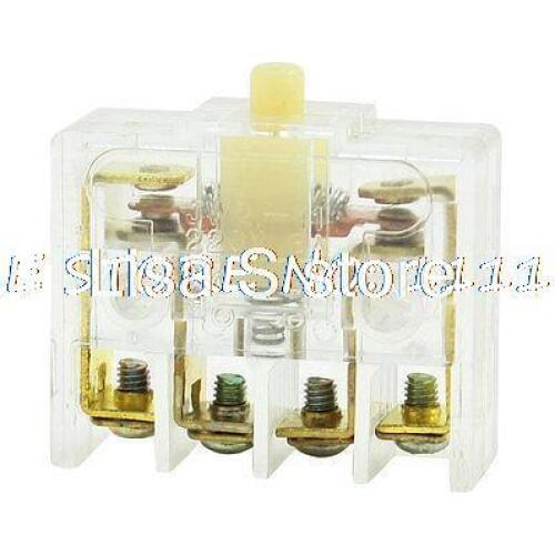 30x11x28mm DPST 4 Screw Terminals Button Actuator Limit Switch JW2-11