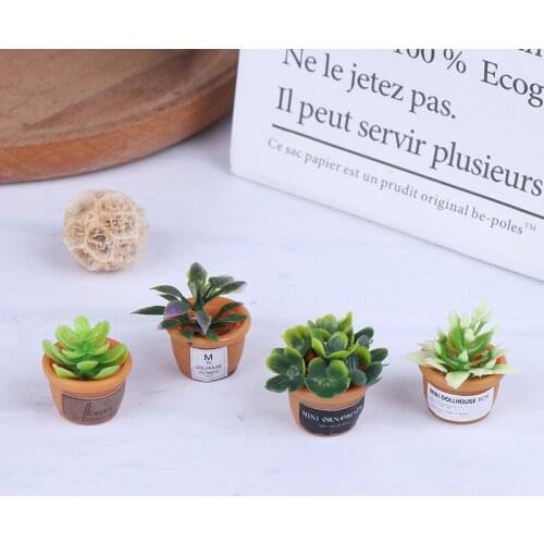 4pcs Dollhouse Miniatures 1:12 Mini Ceramic Pot DIY Handmade Doll House Kitchen Ceramic Ornament Decora Vase New