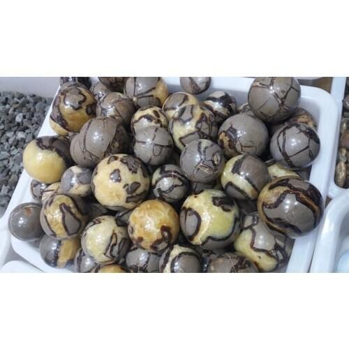 5000g Pretty Septarian Dragon Crystal Sphere Ball From Madagascar