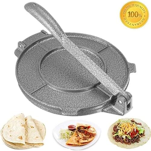 8 Inch Foldable Tortilla Maker Press Aluminium Meat Press Gadgets Bakeware Tools Pita Press Tacos Maker Dough Press Machine