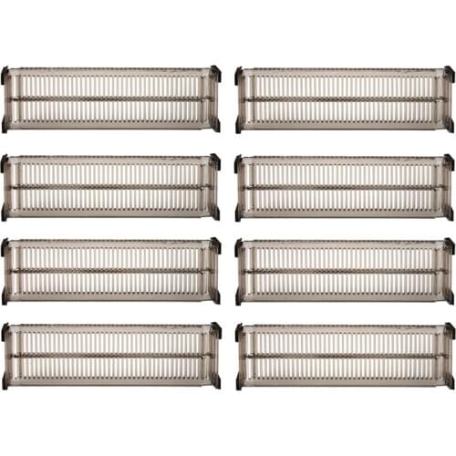 8 PCS Adjustable Drawer Dividers DIY Cabinet Storage Partition Divider for Clutter Kitchen Cutlery Organizer Separator