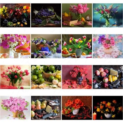 Diamond Painting Cross Stitch Decoration Diy Handmade Painting By Numbers Modern Flowers Lavender Flower Pictures Home Art Decor