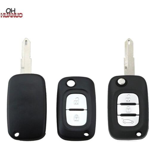 2 Button 3 Button Remote Key Shell Case FOB For Renault Clio Kangoo Megane Modus With Uncut NE72 Blade