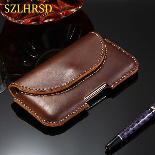 SZLHRSD M-Horse Pure 3 Genuine Leather Holster Belt Clip Pouch Funda Cover Waist Bag M-Horse Power 1 /M1/Power 2/Pure 1/Pure 2