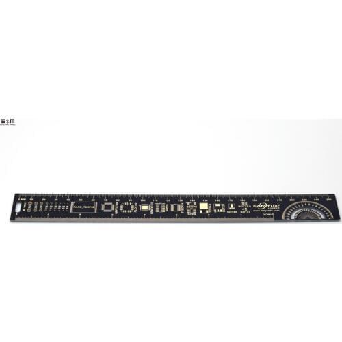 Electronic hardware engineer Tool Circuit Board Ruler Layer Stacking SOD Component Size Common Width Gap Protractor Geek Toy