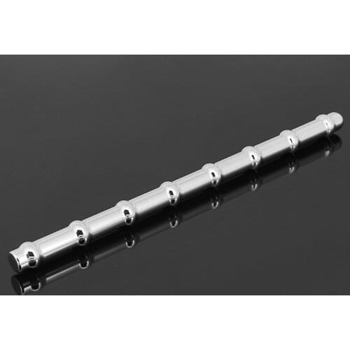 Happygo, 155mm Long Male Stainless Steel Solid Urinary Penis Plugs Metal Bamboo Catheters Rod Fetish Sex Toys Adult Games 910