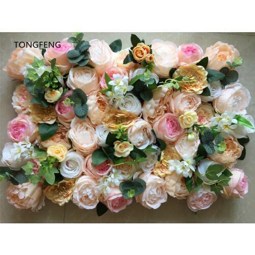 10pcs/lot Artificial silk hydrangea rose 3D flower wall wedding backdrop decoration flower stage decoration Mixcolor TONGFENG