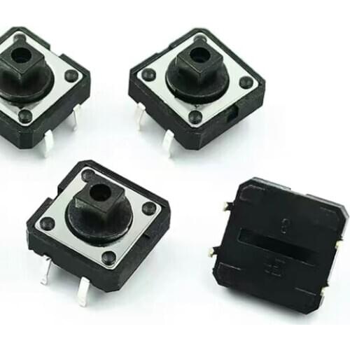 20pcs Tact Switch Kit 12*12*7.3mm DIP Tactile Push Button Switches 12x12 mm 4pin Micro Switch