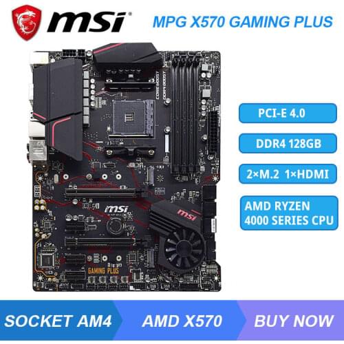 MSI MEG X570 UNIFY AMD X570 Am4 Motherboard DDR4 128G M.2 ryzen 7 5800x ryzen 5 3600 CPU Mining Motherboard PCI-E 4.0 USB3.2 ATX