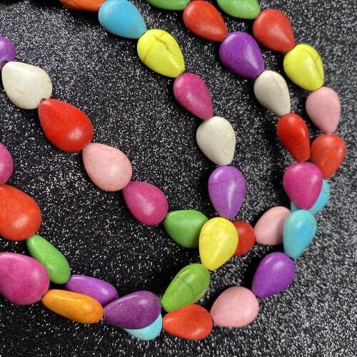 Natural Semi-precious Stones Turquoise Straight Hole Melon Seed Shape DIYfor Jewelry Making Necklace Earrings Bracelet Gift