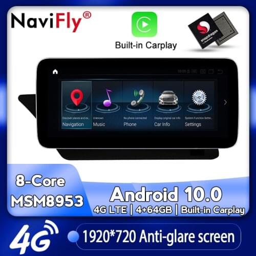 NaviFly New Android 10.0 Car dvd radio multimedia Player GPS navigation for Mercedes Benz E class C207 W207 A207 Two door Coupe