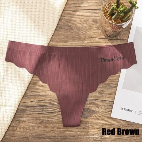 Low-Rise Lingerie Panty Intimates Cotton Panty Silk Sexy Women Thongs G-String Seamless Panties Female Underwear Tanga Panties