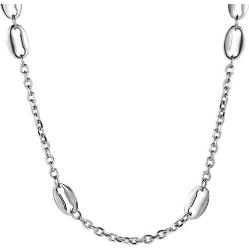 2021 NewTemperament Fashion Cube Rope Men Necklace Classic Stainless Steel Chain For Boy Jewelry Gift