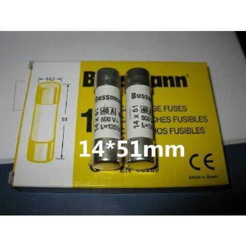 New import original BUSSMANN fuse 50A gG / gL 14 * 51mm 400V C14G50