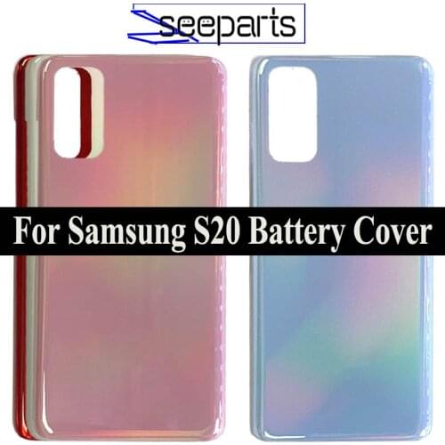 Original For Samsung Galaxy S20 Back Battery Glass Cover S20 Rear Door Housing Case Replacement For SAMSUNG s20 Battery Cover