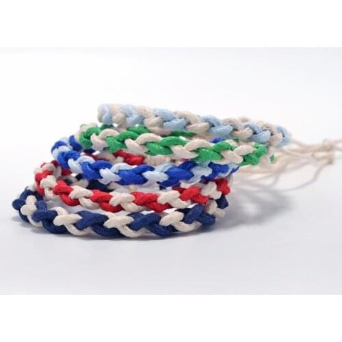 Handmade Rope Braided Knot Bracelet For Men Women Girls Friendship Wrap Bangle Wristband Adjustable Jewelry Gift