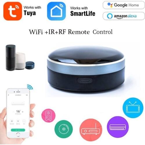 Tuya Smart Life WiFi+Bluetooth Radio Frequency RF433 Infrared Remote Universal Remote Controller Work With Alexa Google Home
